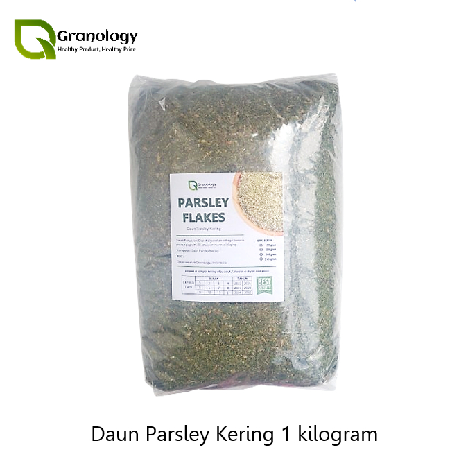 

Daun Parsley Kering / Dried Parsley Leaves (1 kilogram) by Granology
