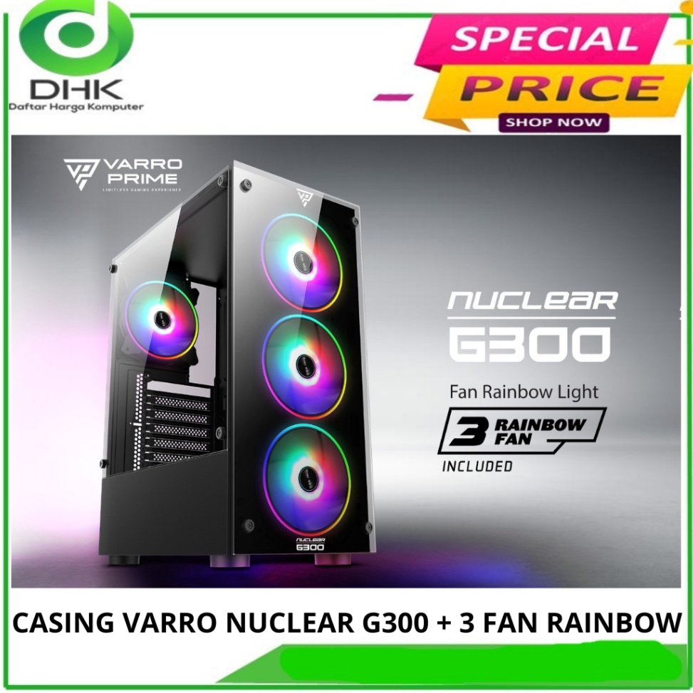 Harga Murah CASING VARRO PRIME G3  3 FAN RAINBOW