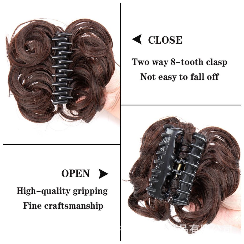 Sanggul Jepit Rambut Palsu Konde Rambut Palsu Cepol Jedai Rambut Palsu