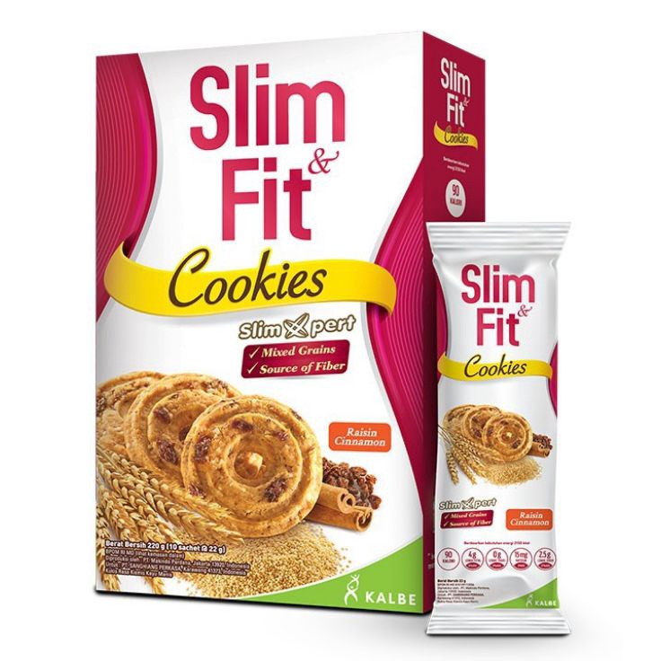 

Slimfit slim fit Slim and Fit cookies dark chocolate raisin cinamon DIET 1x22 gram