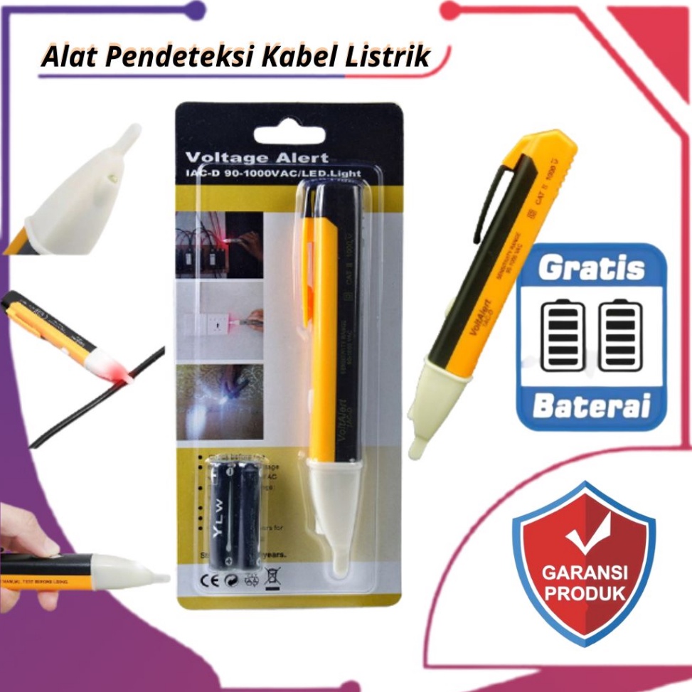 PROMO Tespen Listrik Cek Kabel Putus Bunyi Otomatis  Alat Cek Pendeteksi Aliran Listrik  Detector Li