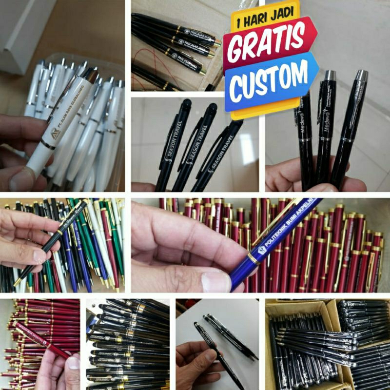 

Pulpen Metal Pulpen Promosi pulpen Souvenir Pulpen cetak nama pen grafir logo