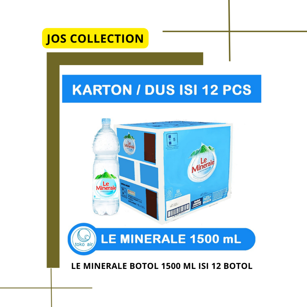 

Le Minerale Botol 1500 ML 1 Dus Isi 12 Botol