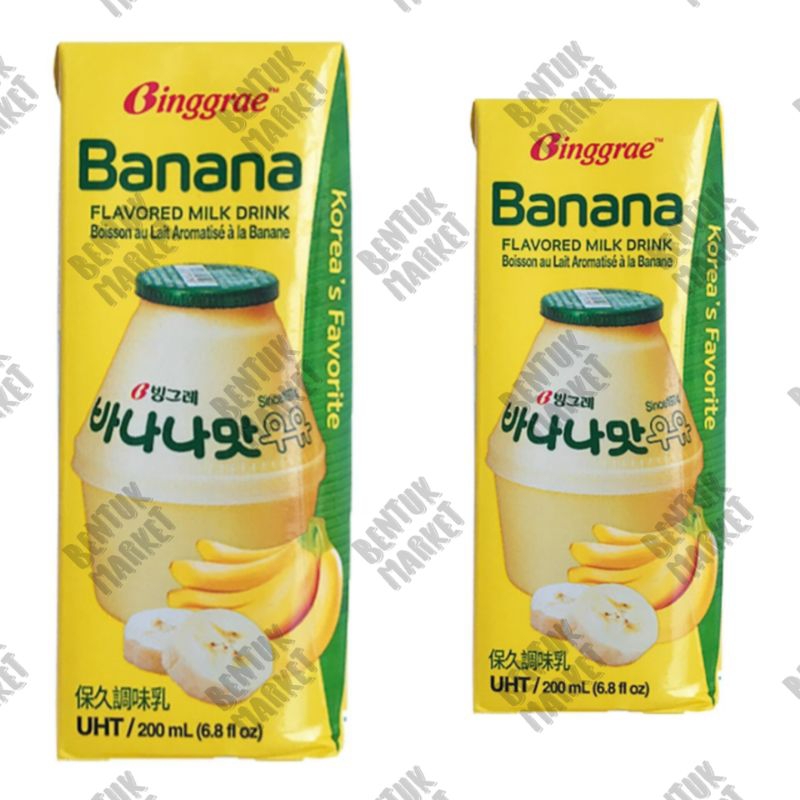 

BINGGRAE Susu UHT Banana 200ml / Susu UHT