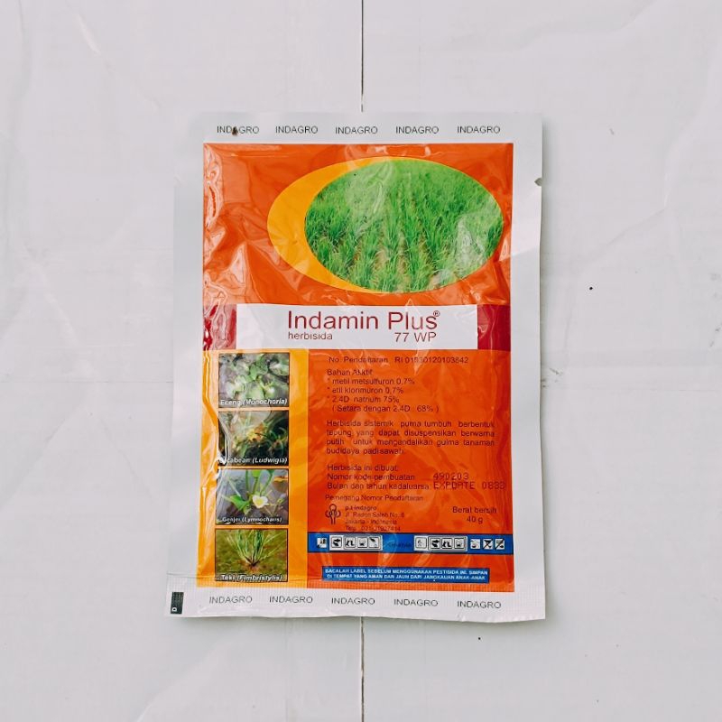 Herbisida INDAMIN PLUS 77 WP - Herbisida Selektif untuk Gulma Pada Padi Sawah