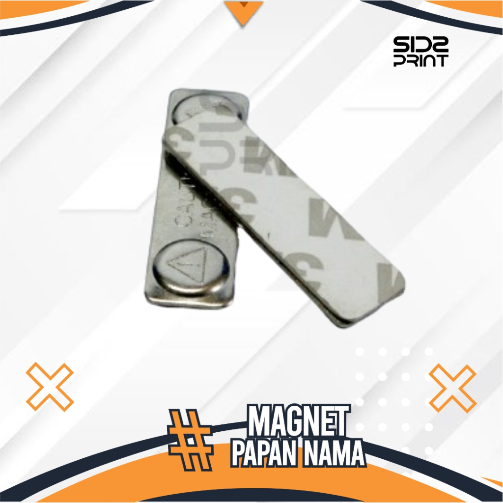 

Magnet Papan Nama Dada 4.5cm x 1.3cm Magnet Nametag Caution Magnetic Magnit Name Tag