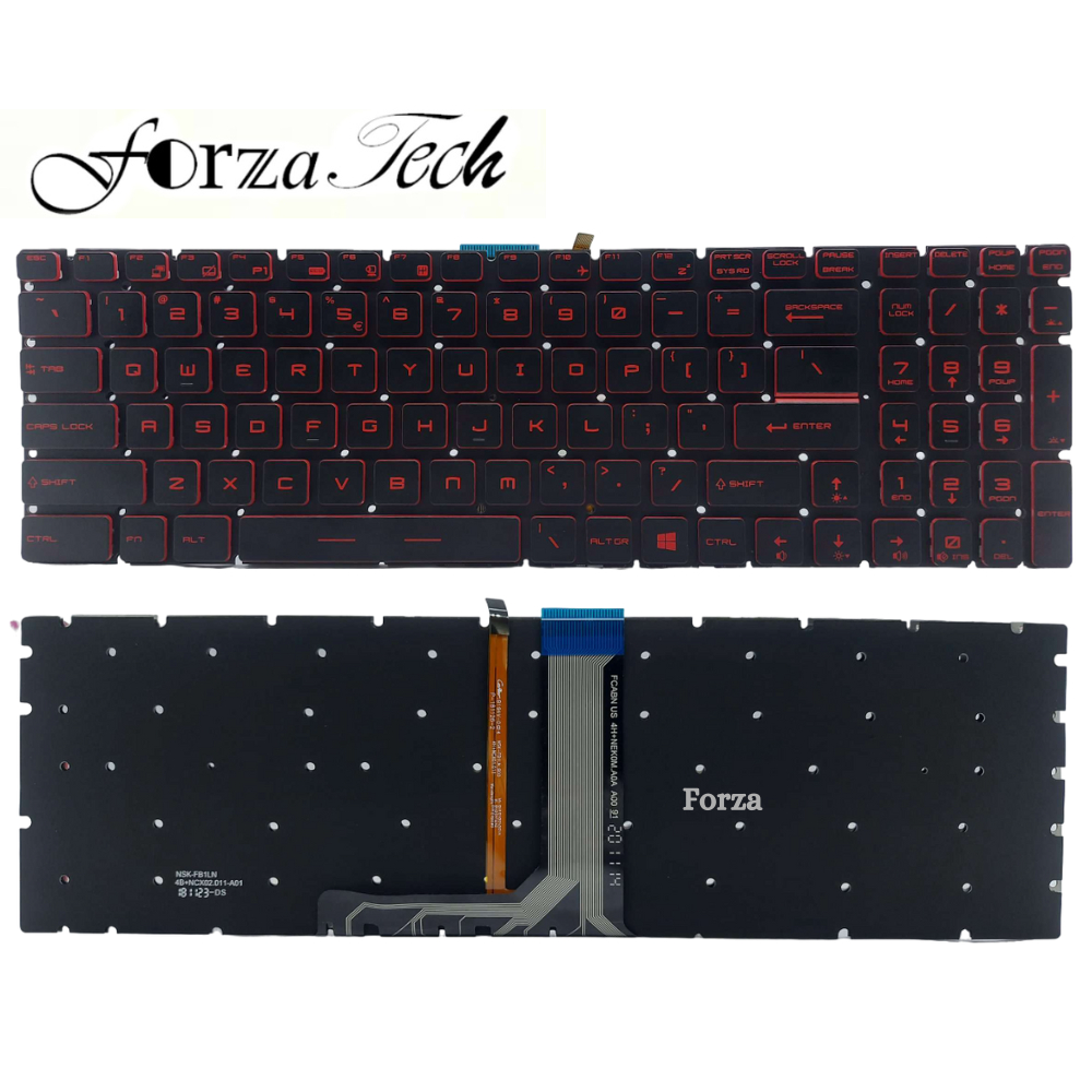 MSI KEYBOARD Laptop GL62MVR GL62M GL62VR GL62 US RED Backlight