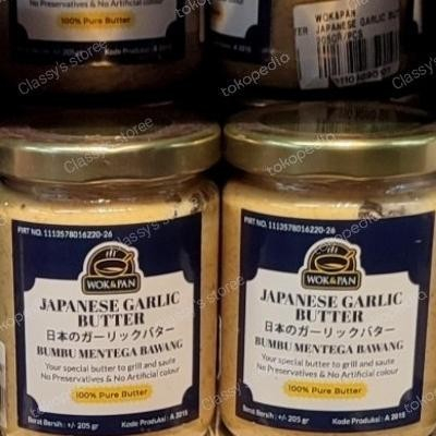 

wok pan Japanese garlic butter 205 gr/pure butter/bumbu instant PS12
