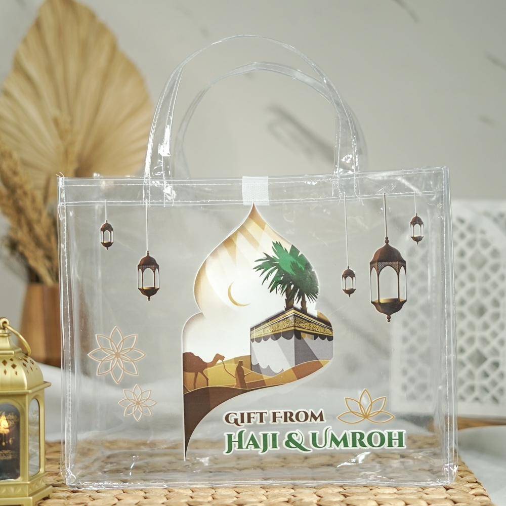 

Uk 25x30x14 Tas Oleh Oleh Haji dan Umroh Bahan Mika Ready Stock