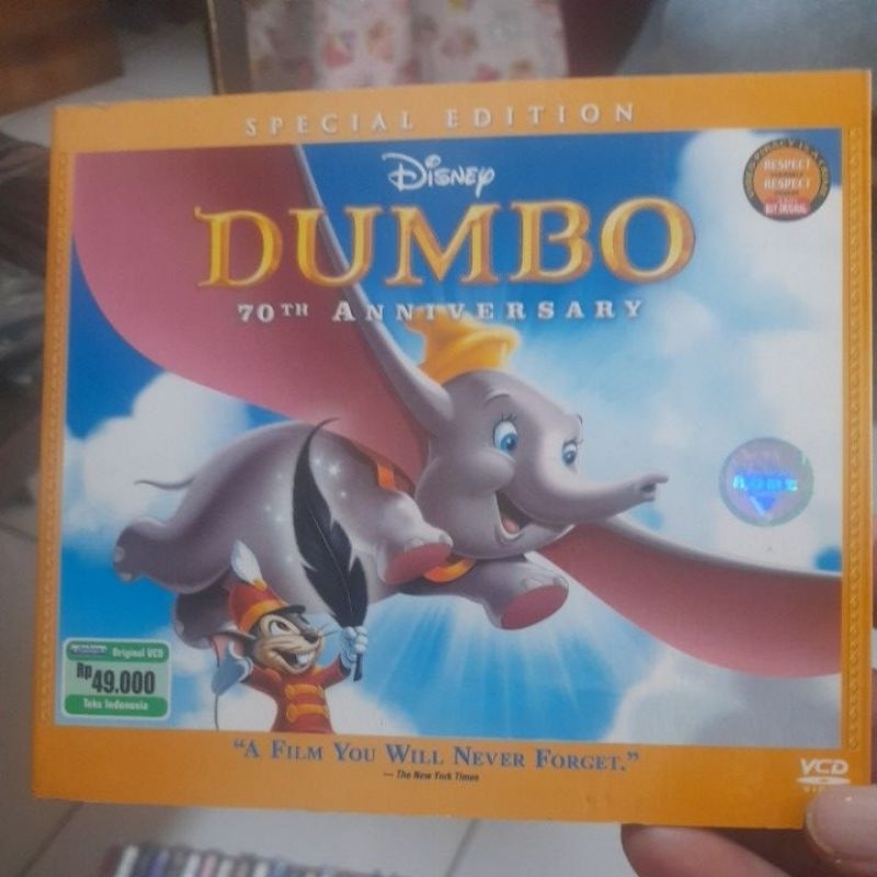 vcd original disney dumbo 70th anniversary