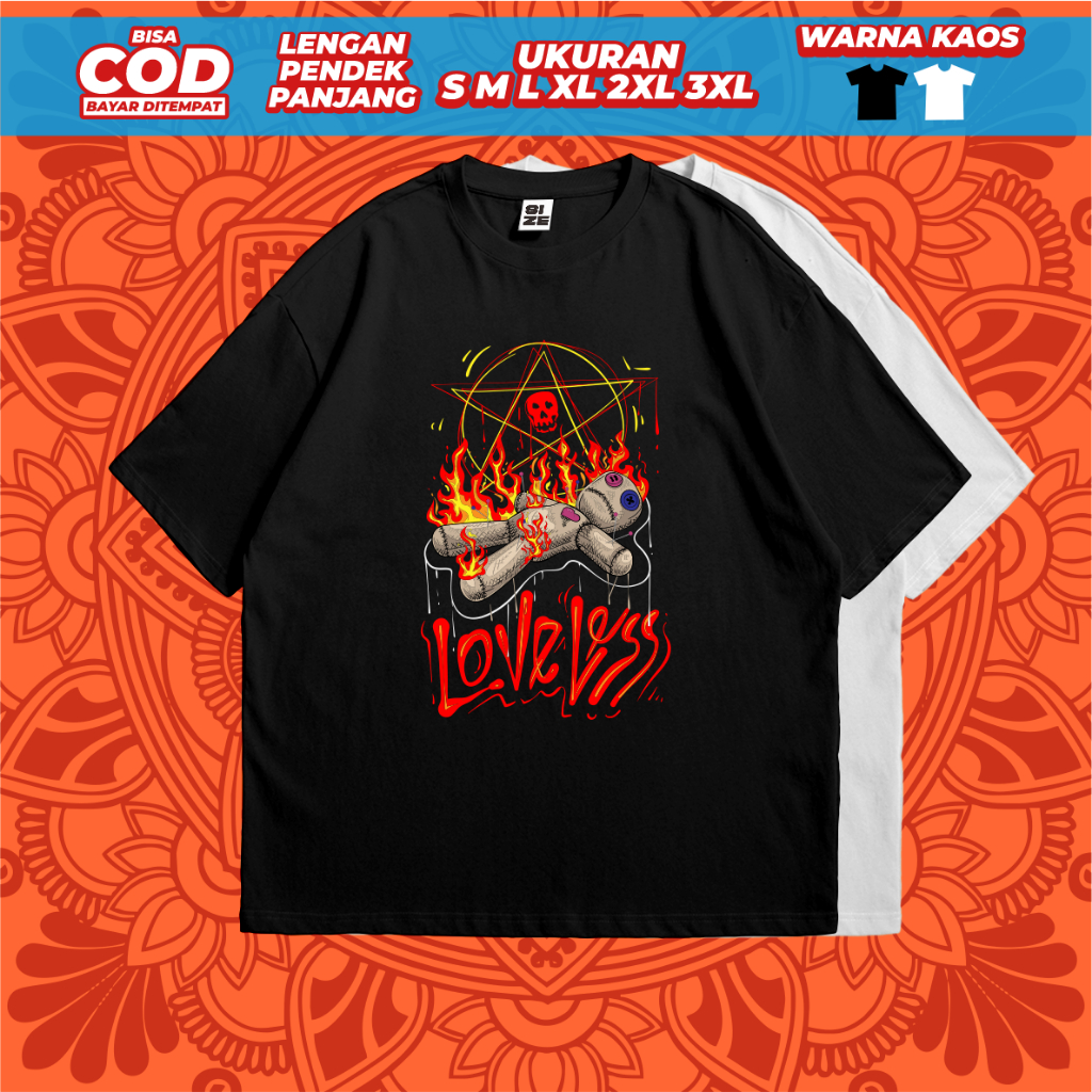 Kaos Pria Loveless Doll Baju Distro Tshirt Murah