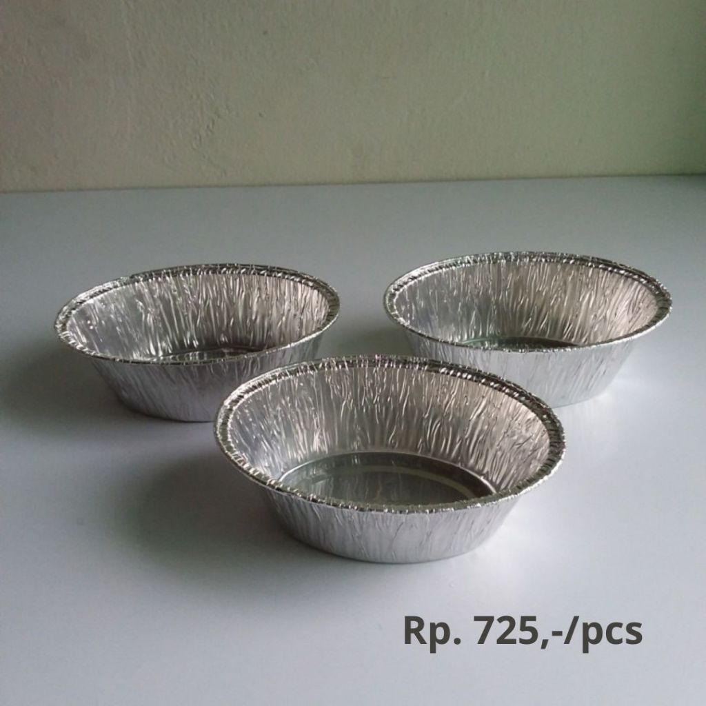 Alumunium Foil Ox 1225 tanpa tutup / Aluminium Foil Cup oval OX1225