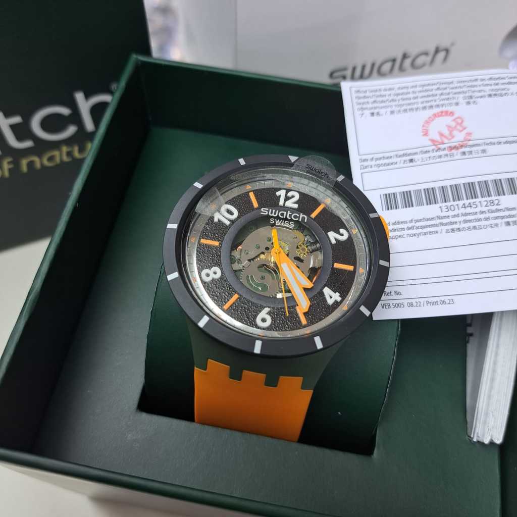SWATCH SB03G107 Big Bold Jam Tangan Pria Original