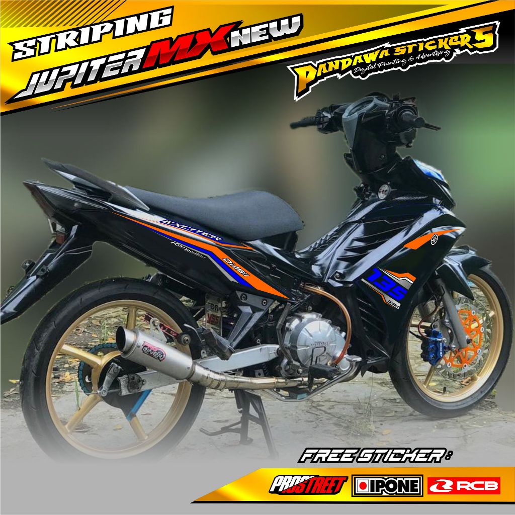 STRIPING VARIASI YAMAHA JUPITER MX 135 NEW / STICKER LIST MOTOR JUPITER MX 135 NEW
