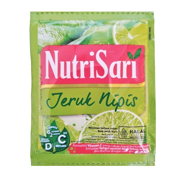 

Nutrisari Jeruk Nipis [13 gr] / 1 Pc
