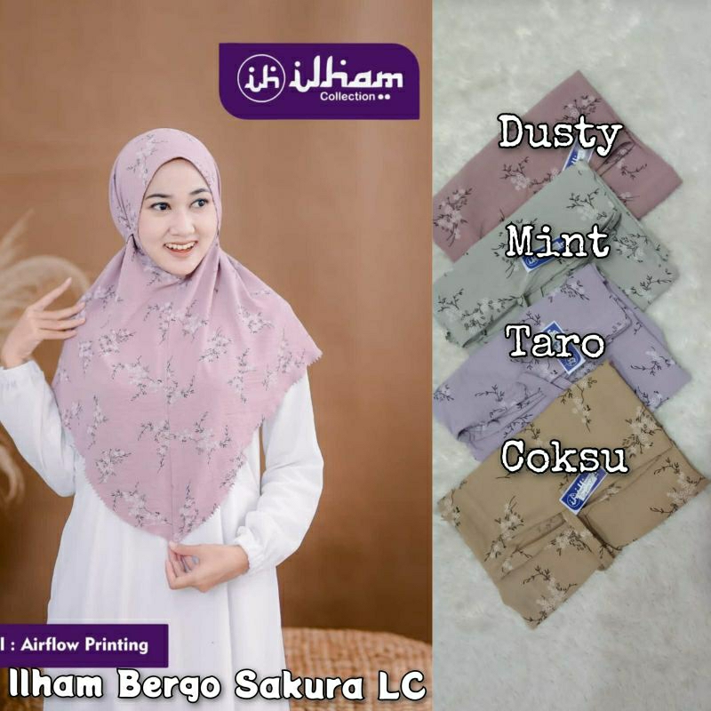 HIJAB BERGO CRINKLE MOTIF LASERCUT//BERGO CRINKLE MOTIF BY ILHAM COLLECTION