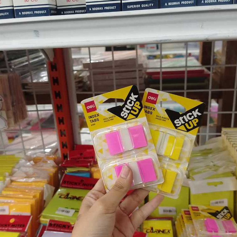 

Stick Up Sticky Notes Portable - Sticky Notes Plastik - Index Warna DELI