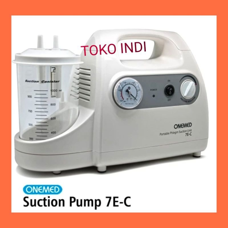 Portable Suction Pump Dewasa ONEMED 7E-C/Alat Sedot Dahak Dewasa