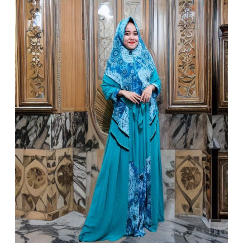 Gamis Set Hijab Syar'i Tasya Collection Original Premium