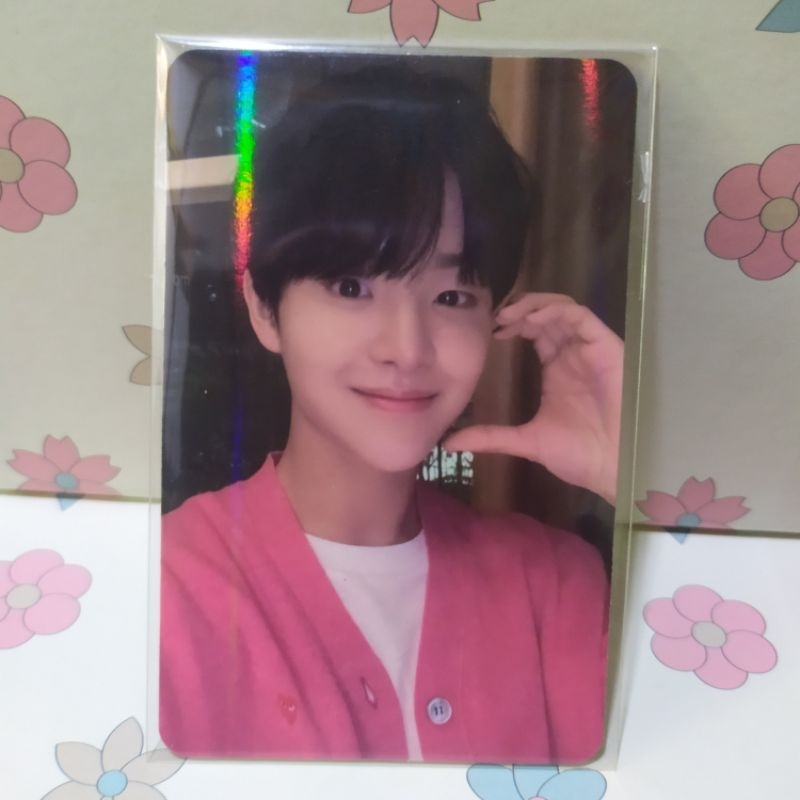 wts aab photocard pc jihoon treasure cardi pink md booth hello tour, fs macau, pc jp jepang