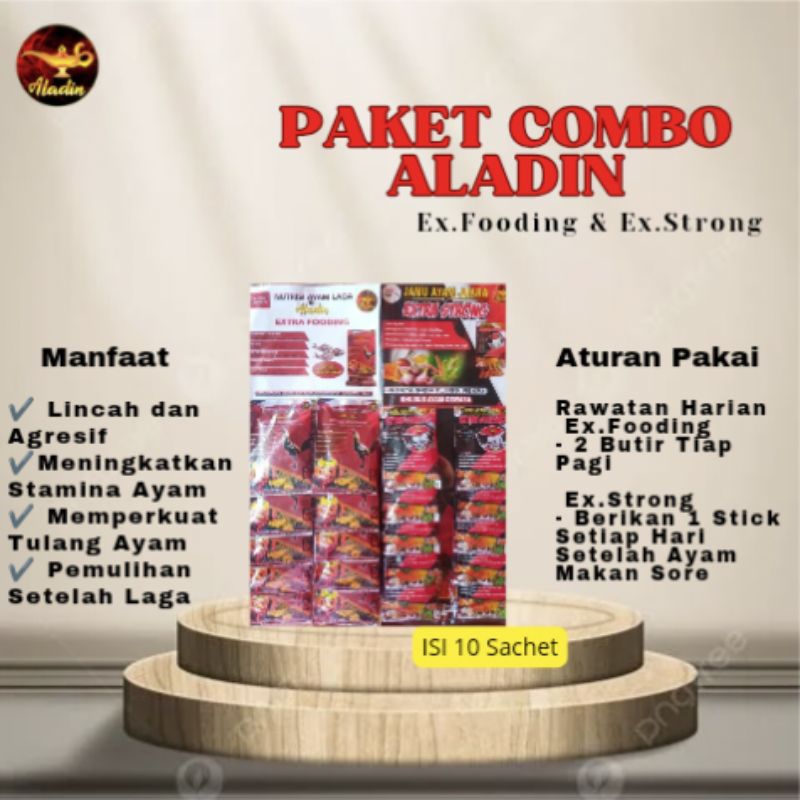 PAKET ALADIN JAMU AYAM JUARA Extra Strong & Extra Fooding