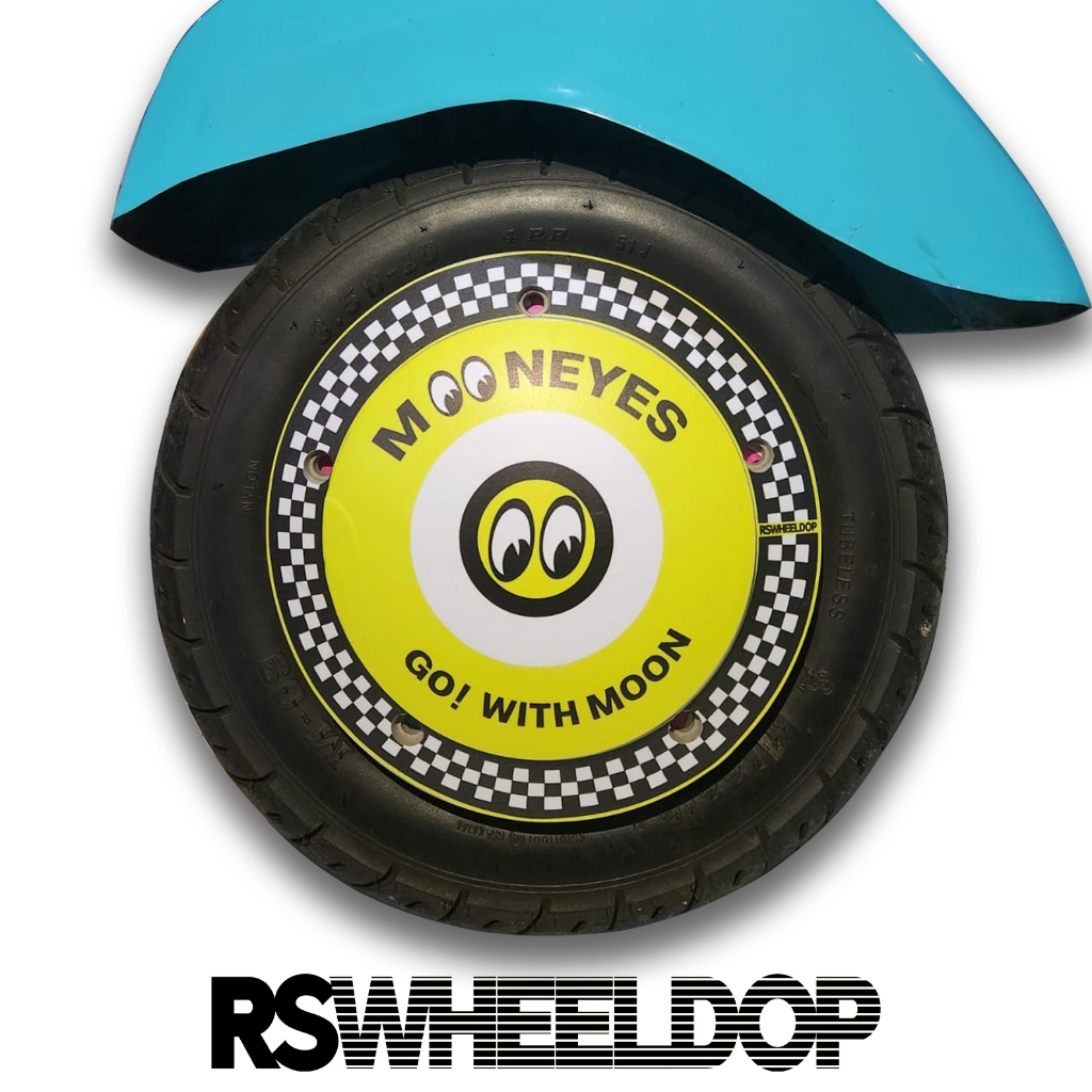 Wheeldop Ring 10 + Stiker Vespa, Wheeldop, Velg Vespa Ring 10