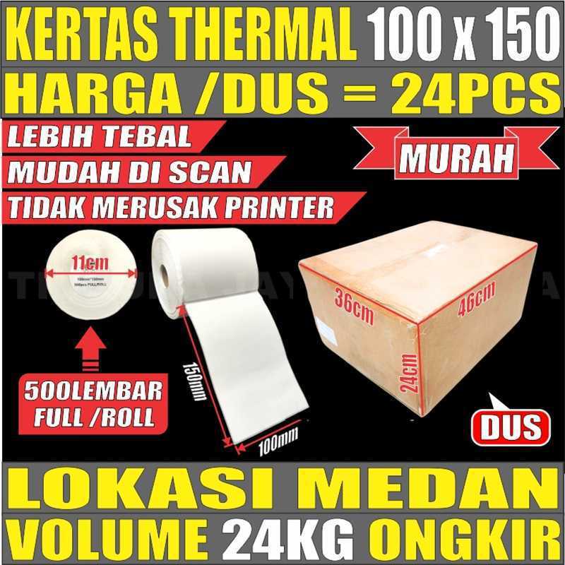 

Kertas Thermal A6 100x150mm Label Barcode Dus Semua Jasa Krm Medan