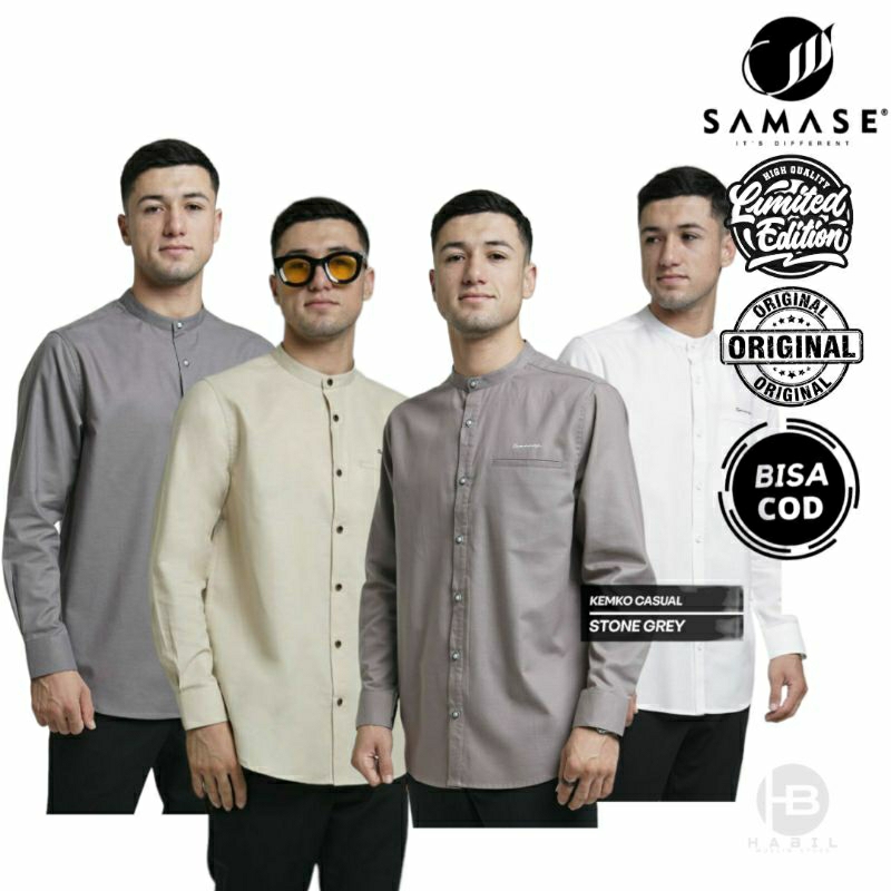 Samase Kemeja Koko Casual U072P | Samase Kemko | Pakian Pria