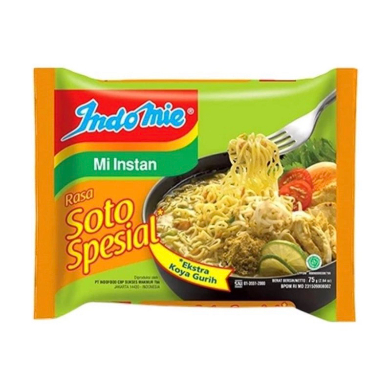 

Indomie Soto Spesial Mie Instan 75 gram