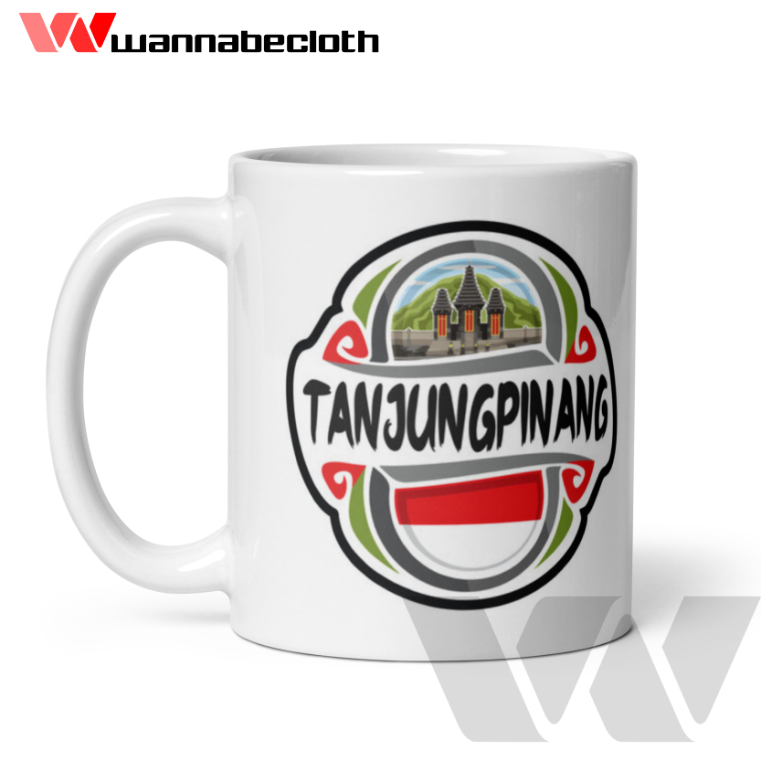 Mug Tanjung Pinang Gelas Tanjung Pinang Mug Gelas Souvenir Negara Dunia Cetak Mug Custom Mug Print