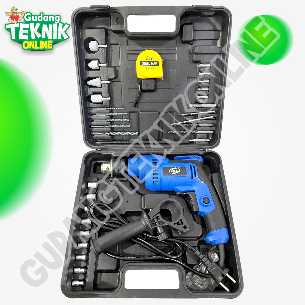 Mesin Bor LISTRIK 13mm HNL HL913 H&L HL HNL / Impact Drill Mesin Bor Tangan Kayu Besi Beton 13 mm HL