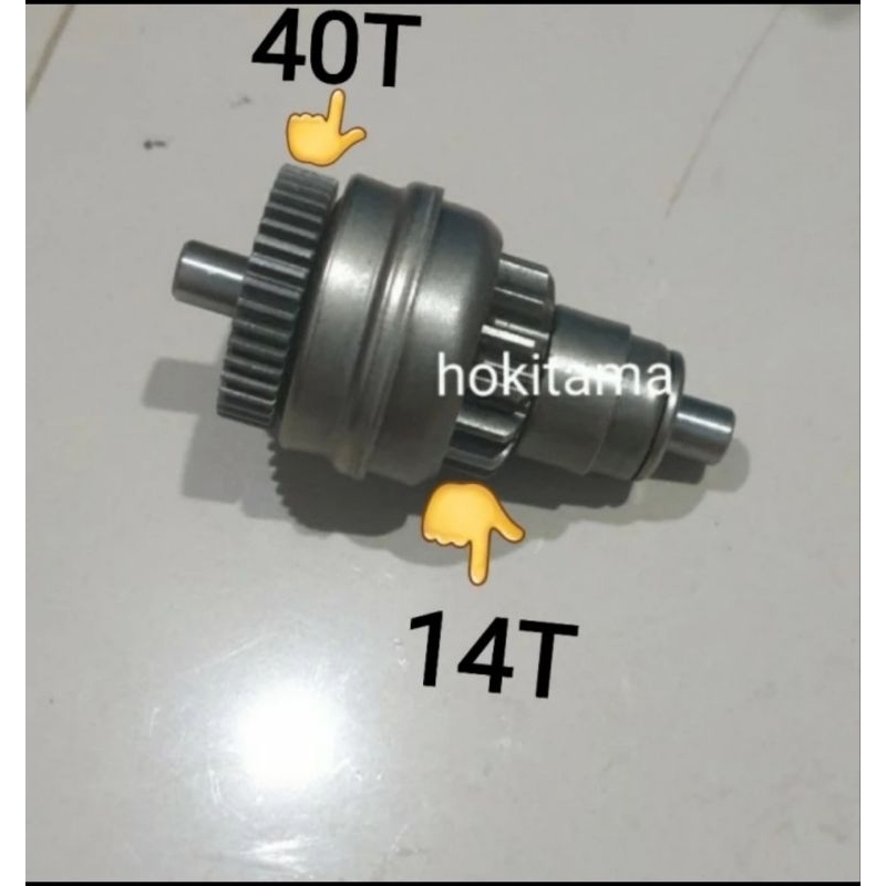 ONE WAY OTOMATIS GIGI GEAR GIR PINION STATER STARTER PIAGGIO ZIP 100