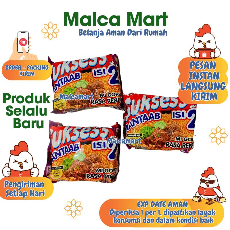 

Mie Suksess isi 2 Rasa Rendang 132 gram