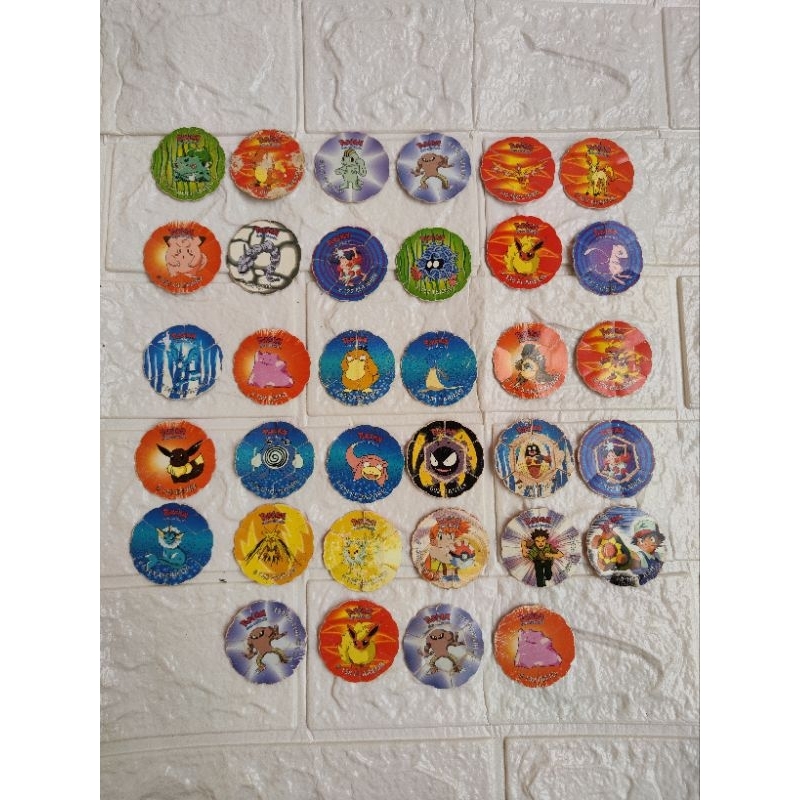 Pokemon Tazos Tahun 2001 Spin Smash 3D jadul vintage