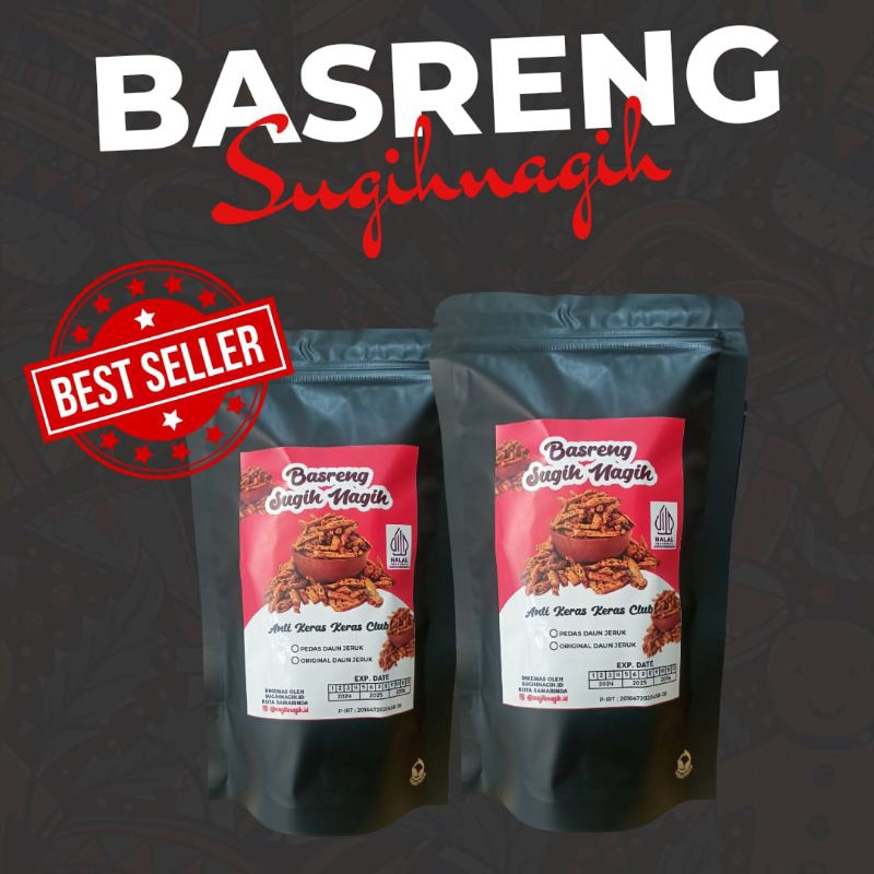 

BASRENG Best Seller I Basreng pedas daun jeruk GURIH kemasan Pouch