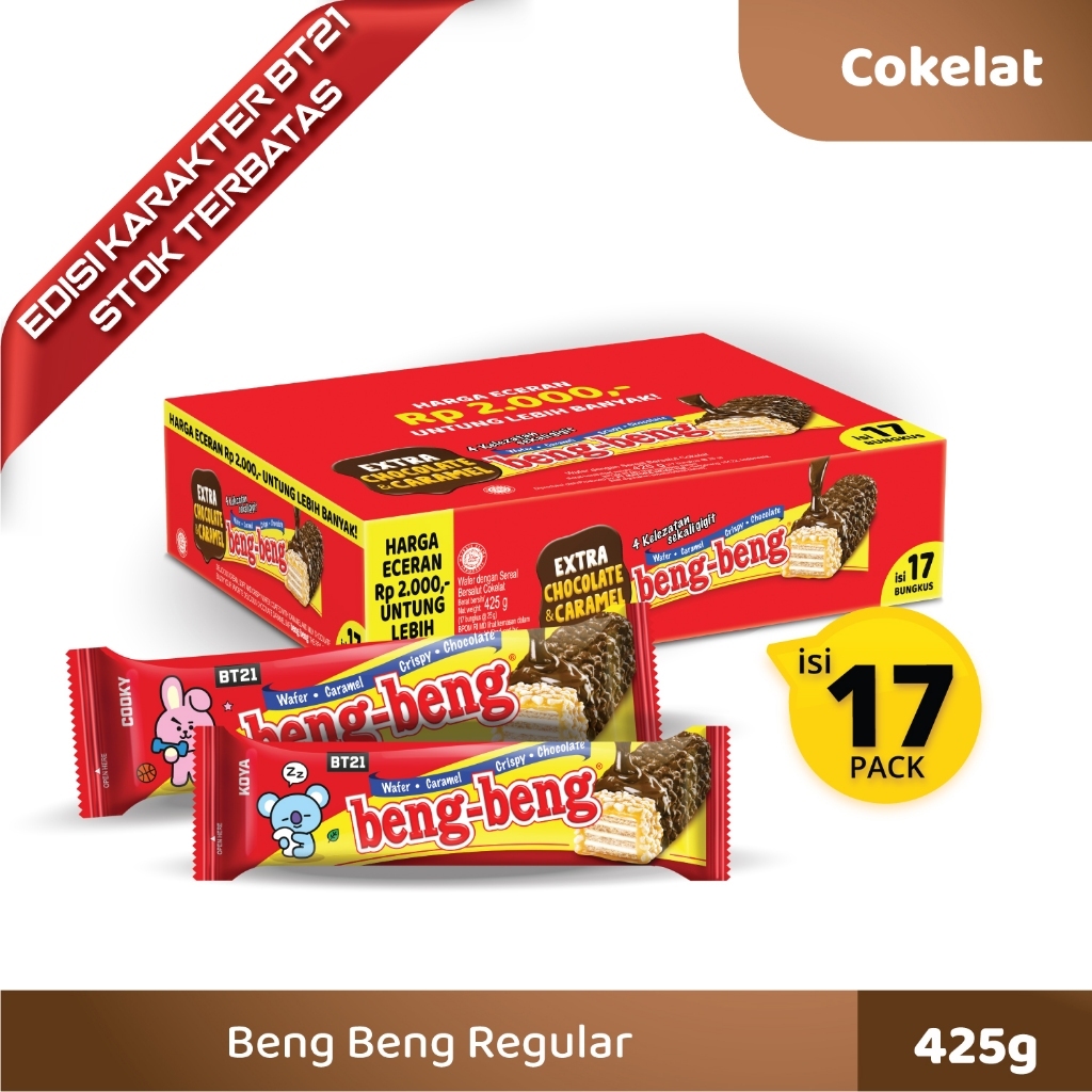 

Beng Beng Coklat 25Gram Regular 17 Pcs