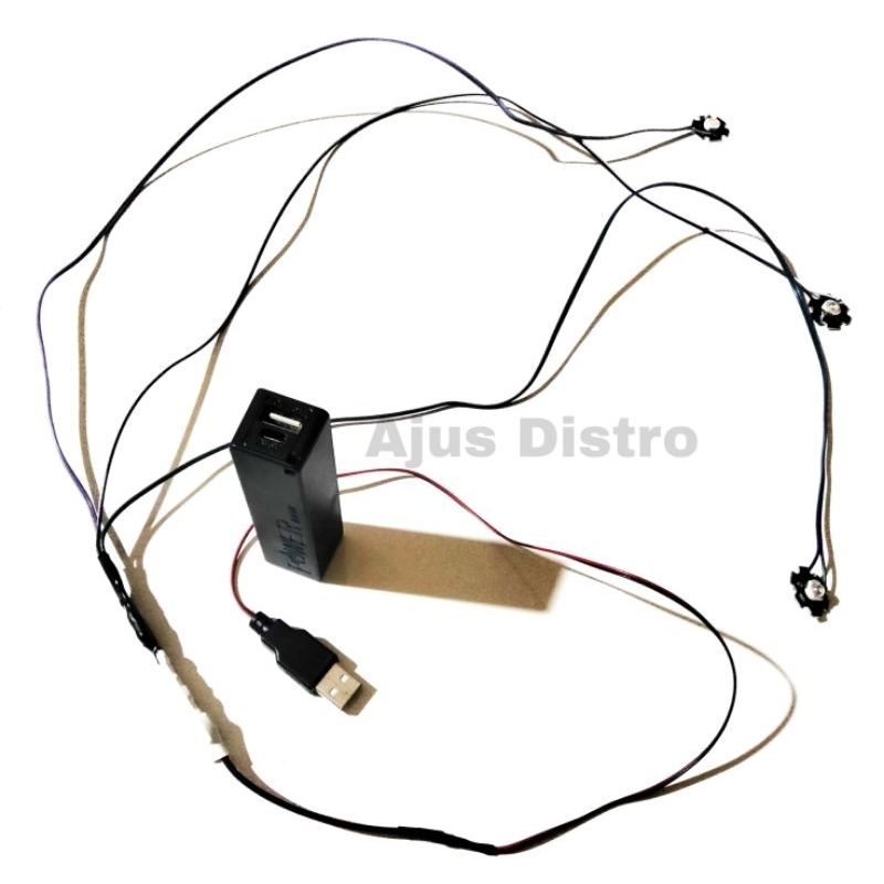 Lampu layangan gapangan LED hpl nyala RGB