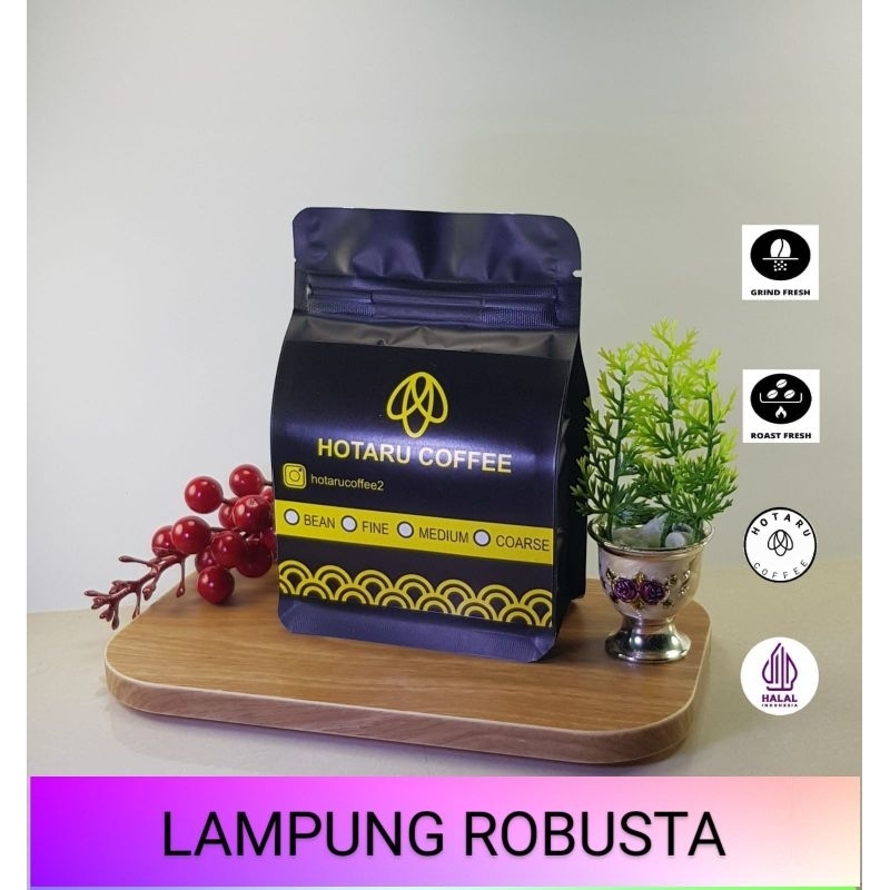 

Hotaru Kopi Robusta Lampung Robusta Coffee Bubuk / Biji 100 Gram