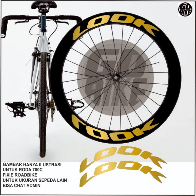 stiker velg sepeda sticker rims sepeda look gold