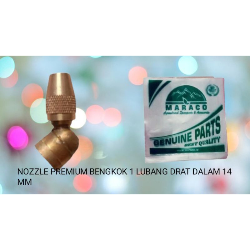 Kepala sprayer kepala semprot Nozzle bengkok 1 lubang