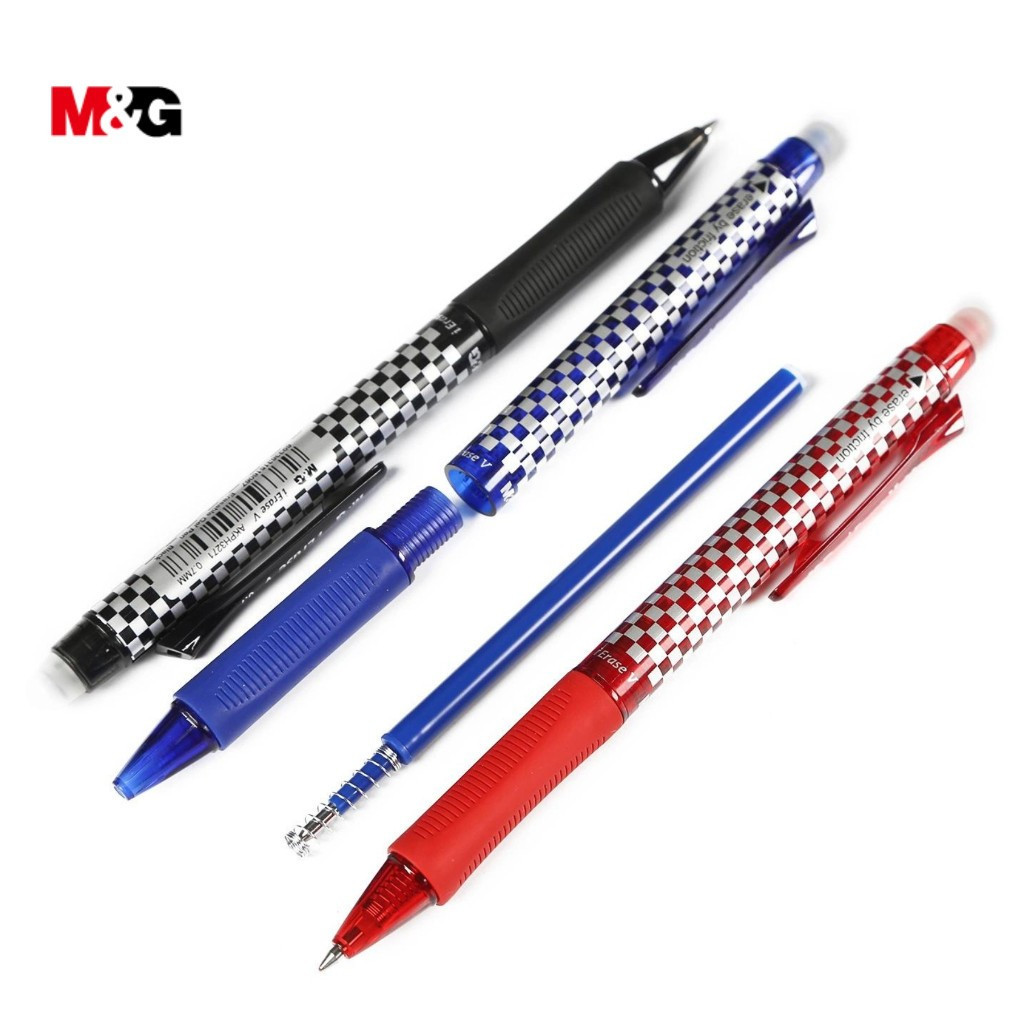 

Erasable Gel Pen Pulpen Bisa dihapus M&G i Erase V 0.7 MM Friction Tinta Hitam Biru Retractable #AKPH3271 - Jual Satuan