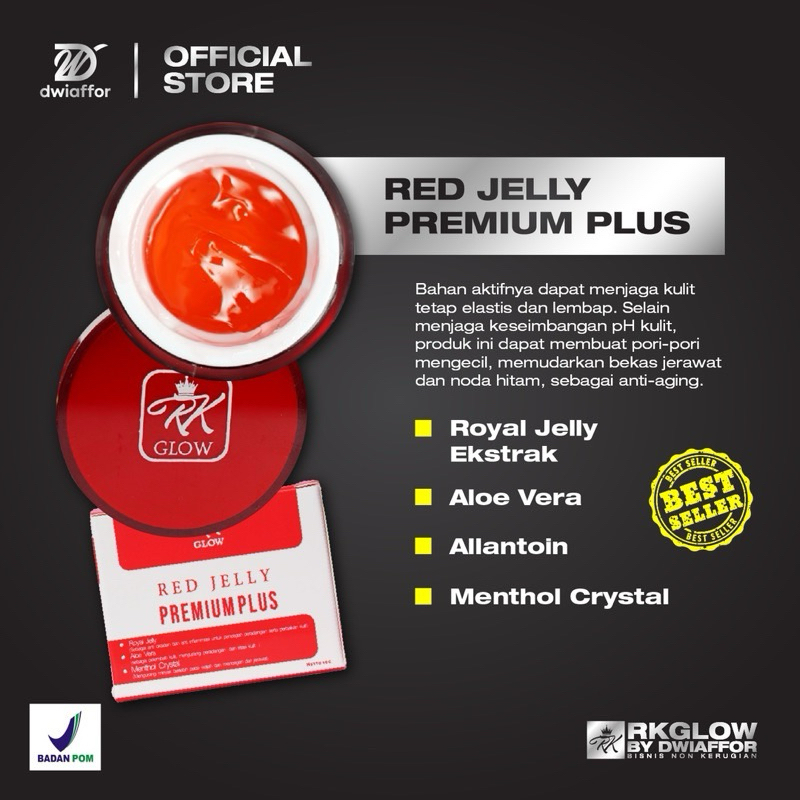 Red Jelly Premium Plus - Red Jelly Rk Glow - RED JELLY RK BY DWIAFFOR