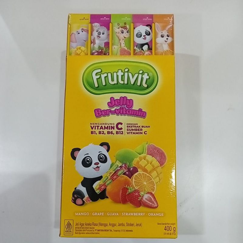 

Frutivit Jelly Bervitamin 400 gram / 20 Stick @20 gr