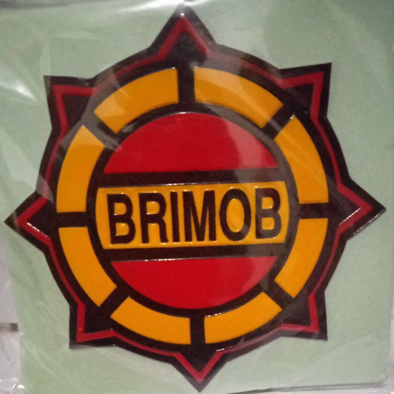 

stiker embos logo Brimob