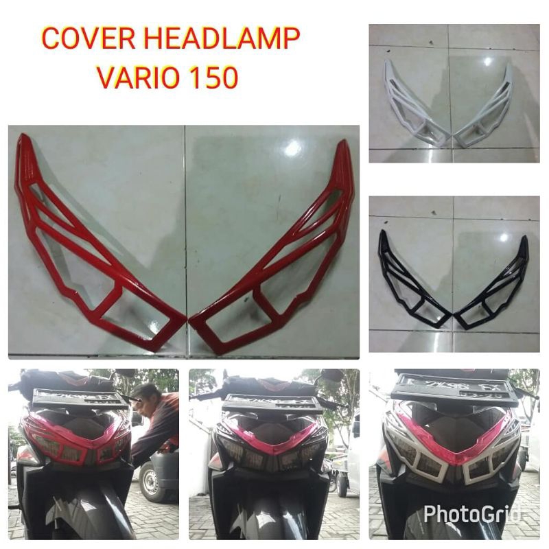 garnish kacamata vario 125/150 led krom