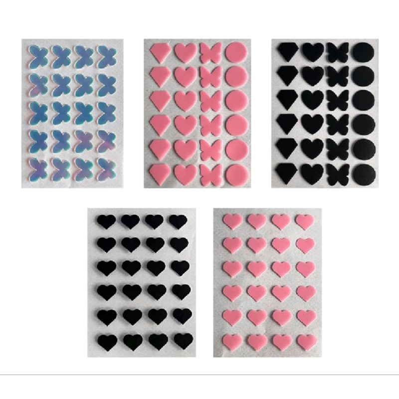 Acne Patch Pimple Stiker Jerawat Warna Warni Bintang Love Diamond Kupu-kupu Bulat