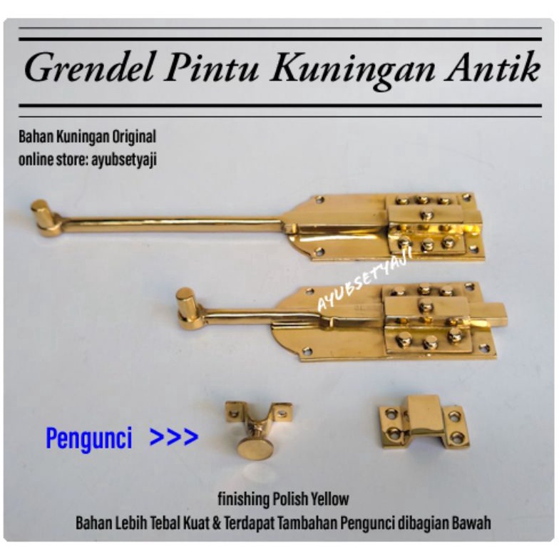 Gembok Pintu 2cm dan 3cm Batavia  Grendel Pintu  Pengunci Pintu pengaman pintu slot atas bawah gembo