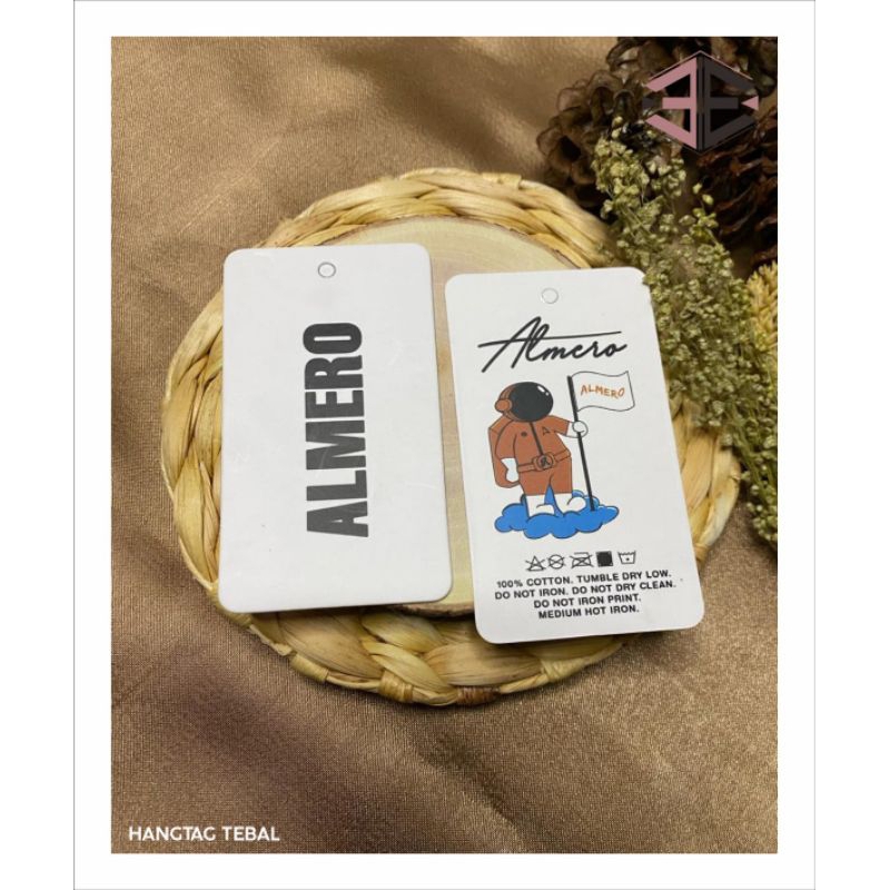 

Hang tag tebal tag pakaian label baju (ketebalan 700gsm)