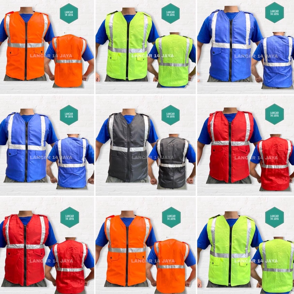 NEW Rompi Parasit  Parasut  Rompi Safety  Rompi Proyek  Rompi Ojek  Rompi Parkir Rompi Serbaguna  Ro