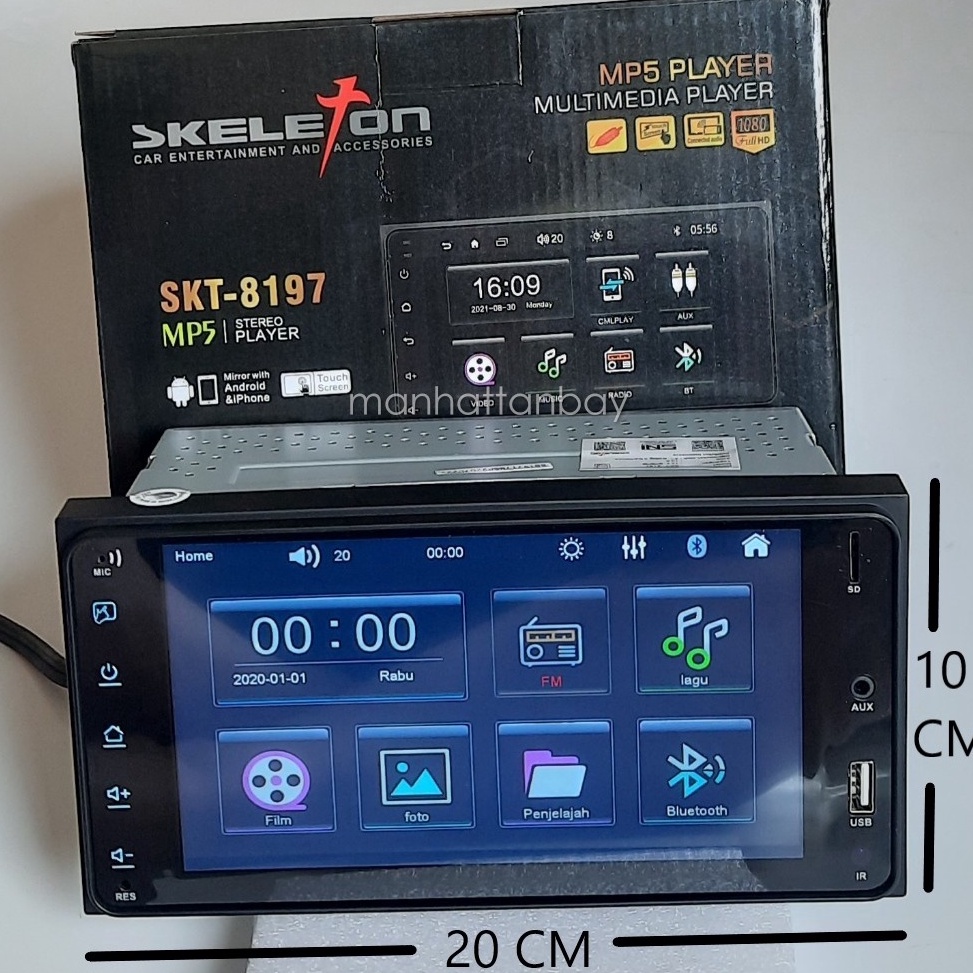 ART R46Q SKT8197T  Headunit Double Din MP5 Player Skeleton Plug and Play Innova Lama  Calya Sigra  A